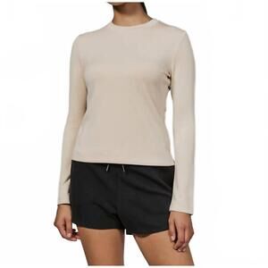 NEW 7DIAMONDS rev long sleeve tee in vanilla